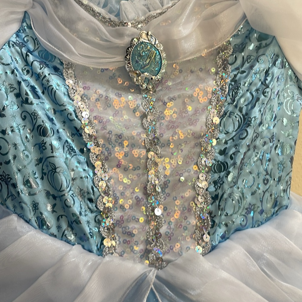 Disney Cinderella Princess Dress Up Costume Dress size 7/8 - Picture 3 of 6